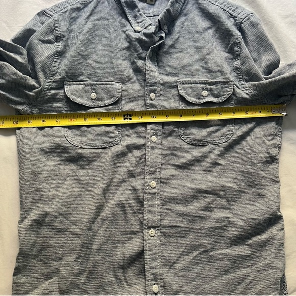 1901 Men’s Button Down Shirt Long Sleeve Front Pockets Large - Picture 10 of 11